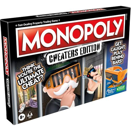 Hasbro Monopoly Cheaters Edition 2.0 Board Game 2-6 Players Ages 8+ (HASF8041)