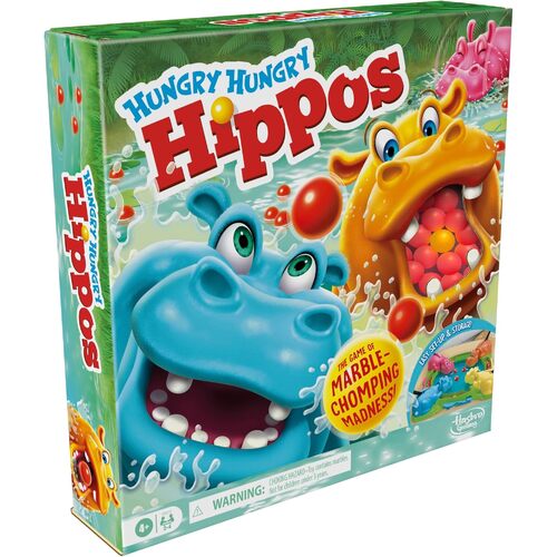 Hasbro Hungry Hungry Hippos Family Game 2-4 Players Ages 4+ (HASF8815)