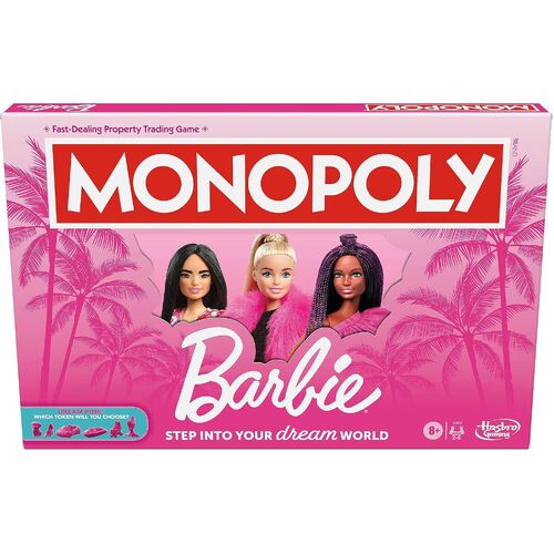 Hasbro Monopoly Barbie Edition Board Game 2-6 Players Ages 8+ (HASG0038)