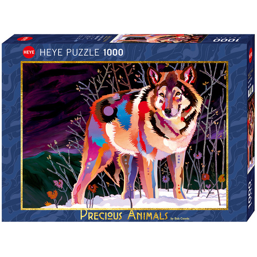 Heye Precious Animals Night Wolf by Bob Coonts Jigsaw Puzzle 1000pcs (HEY29939)