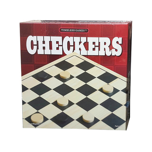 Hansen Timeless Games Checkers Game 2-Players Ages 6+ (HSN741885)