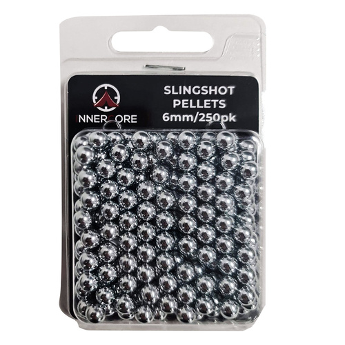 Innercore Steel Slingshot Pellets in Blister Pack 6mm 250 Pack (IC-8836)