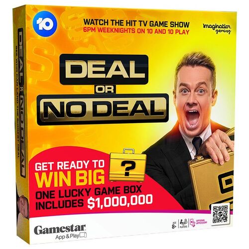 Imgination Games Deal or No Deal Board Game 2+ Players Ages 8+ (IMA02684)