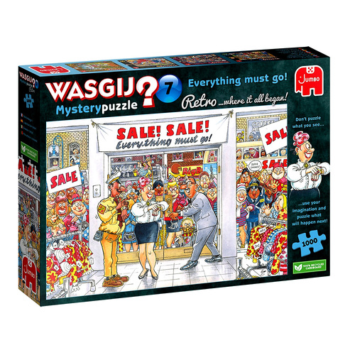 Jumbo Wasgij Retro Mystery 7 Everything Must Go Jigsaw Puzzle 1000pcs (JUM00018)