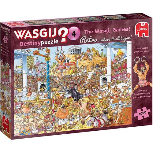 Jumbo Wasgij Retro Destiny 4 The Wasgij Games Jigsaw Puzzle 1000pcs (JUM19178)
