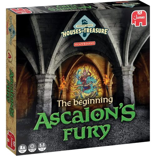 Jumbo Escape Quests Ascalons Fury Board Game 1-4 Players Ages 16+ (JUM19835)