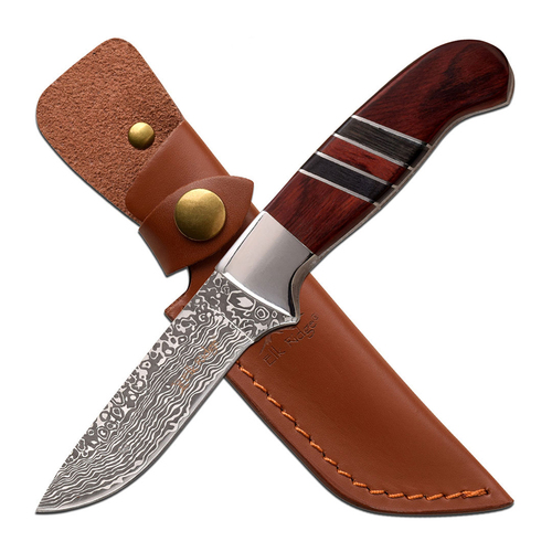 Elk Ridge Pakkawood Handle Hunting Knife 230mm (K-ER-200-20BR)