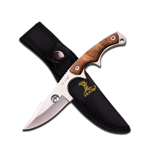 Elk Ridge Upswept Hunter Knife w/ Sheath 171mm (K-ER-534)