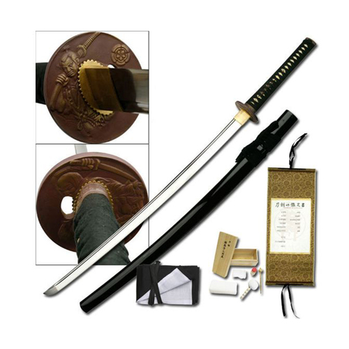 Ryumon Hand Forged Samurai Sword + Cleaning Kit (K-RY-3033)