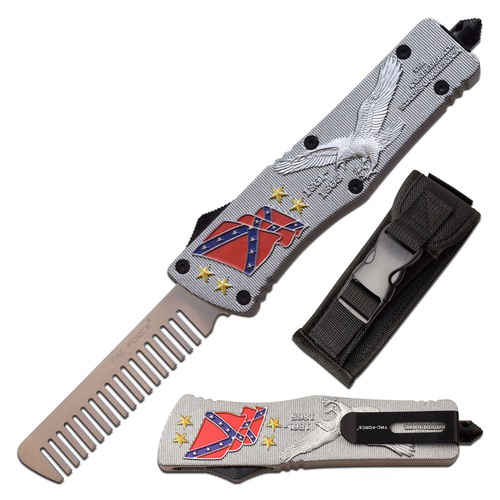 Tac-Force Eagle Retractable Beard Comb with Glassbreaker (K-TF-CB001)