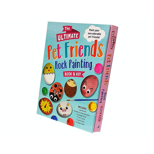 Lake Press The Ultimate Pet Friends Rock Painting Book & Kit (LAK219538)