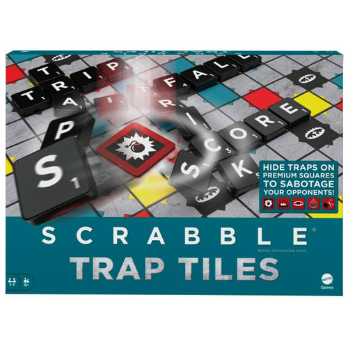 Mattel Scrabble Trap Tiles Game 2-4 Players Ages 10+ (MAT085415)