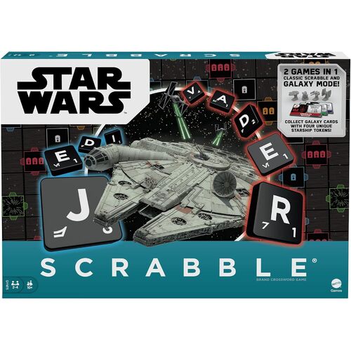 Mattel Scrabble Game Star Wars Edition 2-4 Players Ages 10+ (MAT976434)