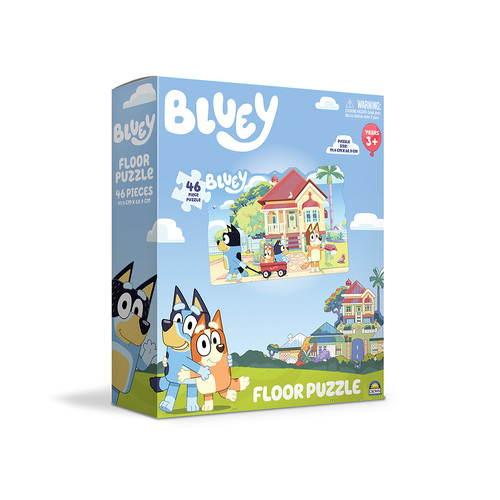 Crown Bluey Children Floor Jigsaw Puzzle for Ages 3+ 46 Pieces (MJM185823)