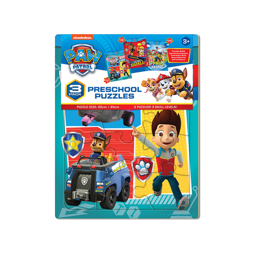 Crown Paw Patrol Preschool Puzzles Jigsaw Puzzle 3 Pack (MJM186769)