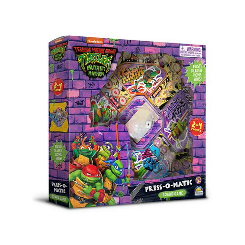 Crown Teenage Mutant Ninja Turtles Press-O-Matic Board Game (MJM202032)