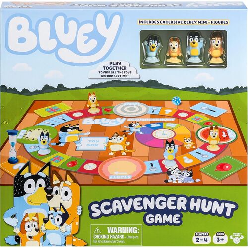 Moose Games Bluey Scavenger Hunt Game 2-4 Players Ages 3+ (MOO91039)