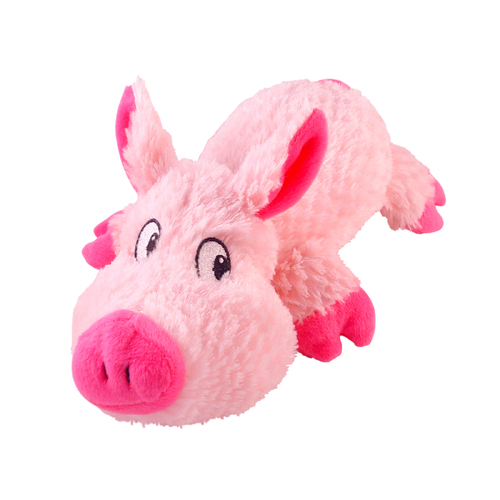 MasterPet Cuddlies Pig Plush Dog Squeaker Toy Pink Medium