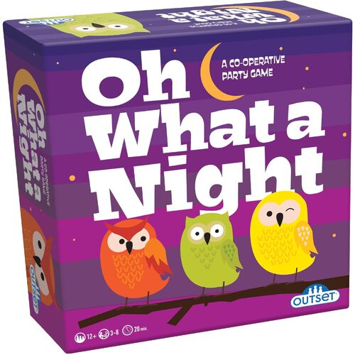 Outset Media Oh What A Night Party Game 3-8 Players Ages 12+ (OUT10326)