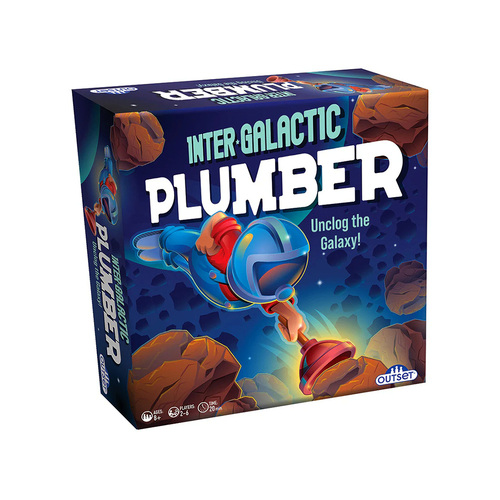 Outset Media Inter-Galactic Plumber Game 2-6 Players Ages 8+ (OUT19360)