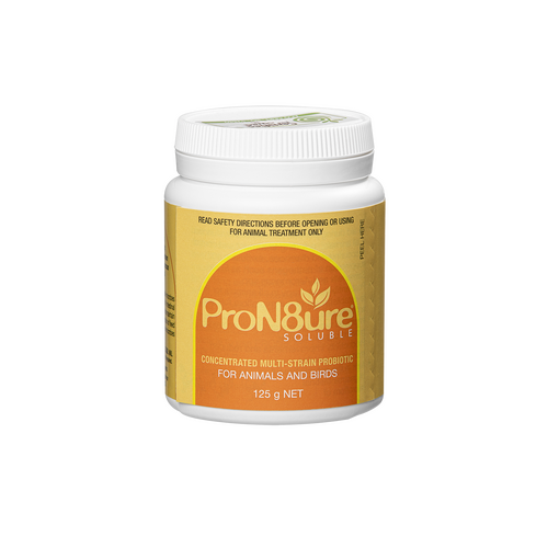 IAH ProN8ure Soluble Multi Strain Probiotic for Animal Use Orange 125g