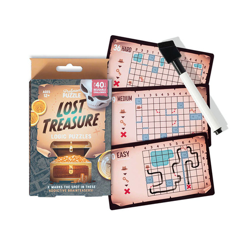 Professor Puzzle Lost Treasure Logic Puzzles for Ages 12+ (PRO244462)