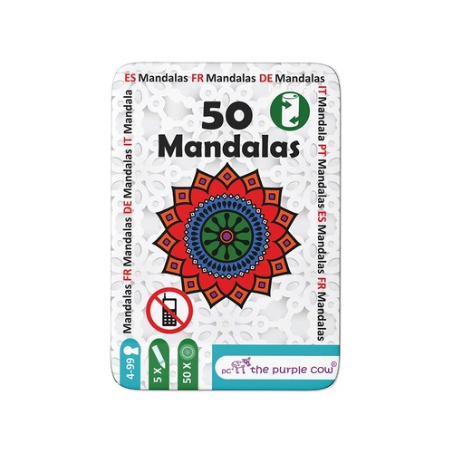 Fifty Mandalas In Tin Board Game (PUR026580)