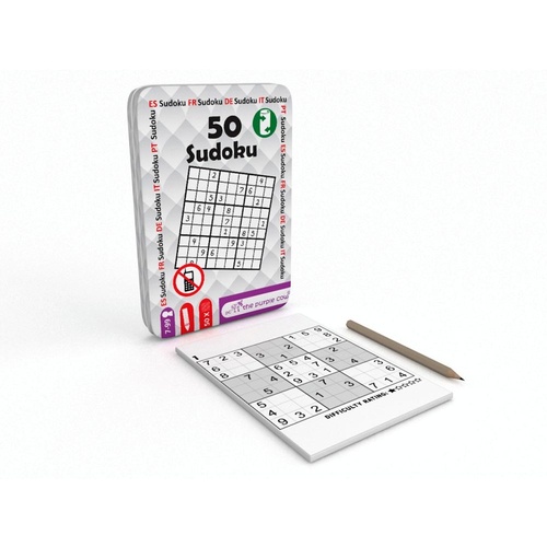 Fifty Sudoku In Tin Board Game (PUR026610)