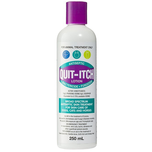 Pharmachem Quit Itch Dogs Cats & Horses Antiseptic Lotion 250ml 