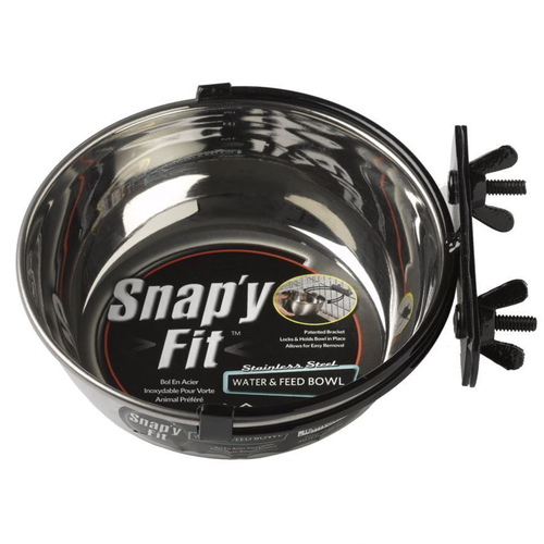 Midwest Pets Snapy Fit Stainless Steel Rust Resistant Bowl 2L 