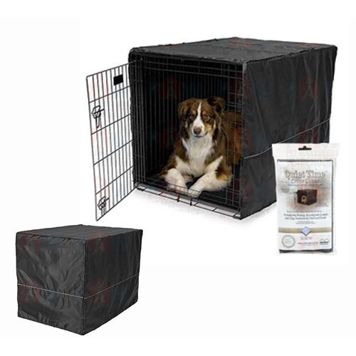 Midwest Dog Washable Crate Cover Durable Polyester Black 42" 105cm