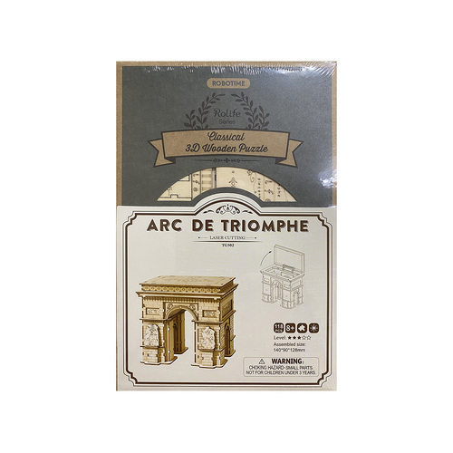 Robotime Arc de Triomphe Classical 3D Wooden Puzzle Kit 118pcs (ROB112733)