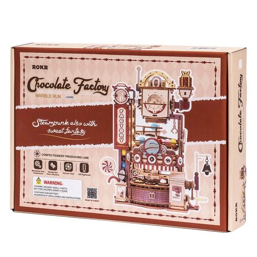 Rokr Marble Run Chocolate Factory 3D Wooden Puzzle Kit (ROB117653)