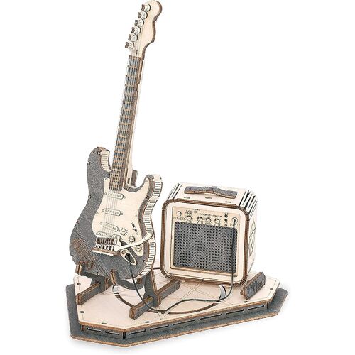 Rokr Classical Electric Guitar Model 3D Wooden Puzzle (ROB117912)