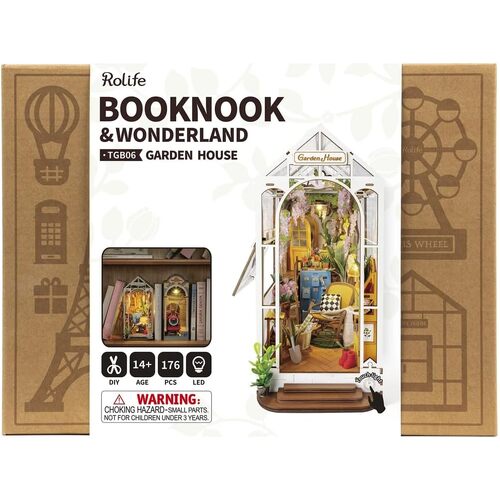 Robotime Rolife Garden House DIY Book Nook Shelf Insert TGB06 (ROB119145)