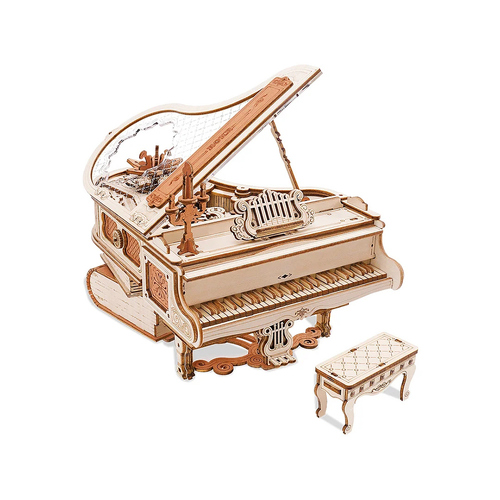 Robotime Magic Piano Mechanical Music Box 3D Wooden Puzzle Kit (ROB119305)