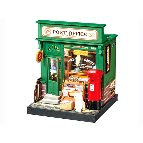 Robotime Rolife Post Office DIY Miniature House Kit DS037 (ROB121001)