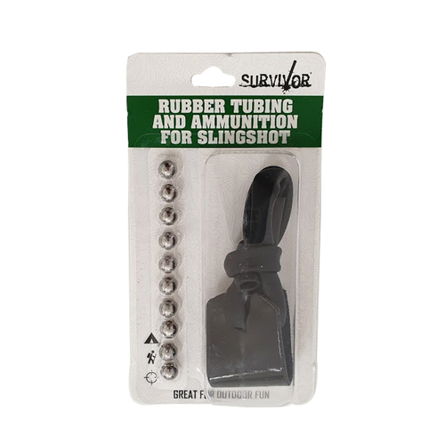 Survivor Slingshot Band & Pellets Replacement (S-3704-RB)