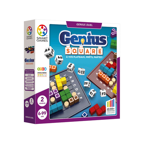 Smart Games The Genius Square Board Game 2-Players Ages 6+ (SMA525370)