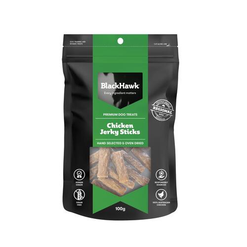 Black Hawk Chicken Jerky Sticks Natural Dog Treats 100g