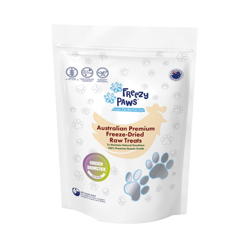 Freezy Paws Freeze Dried Chicken Drumstick Dog & Cat Treats 100g