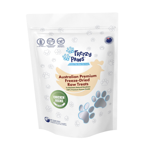 Freezy Paws Freeze Dried Chicken Neck Dog & Cat Treats 100g