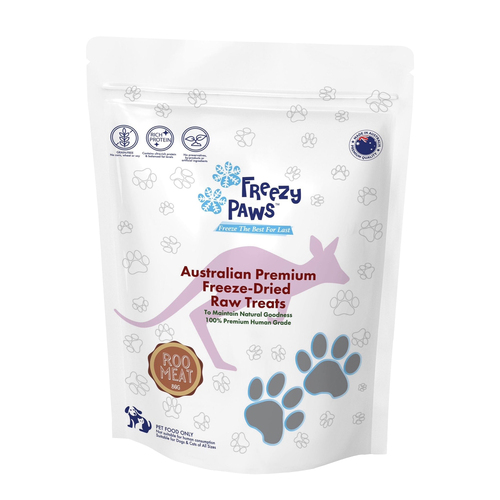 Freezy Paws Freeze Dried Kangaroo Meat Dogs & Cats Treats 80g