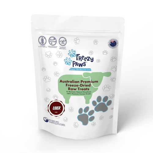 Freezy Paws Freeze Dried Lamb Liver Dog & Cat Raw Treats 100g