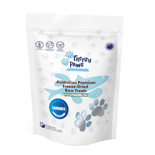 Freezy Paws Freeze Dried Sardine Dog & Cat Raw Treats 80g