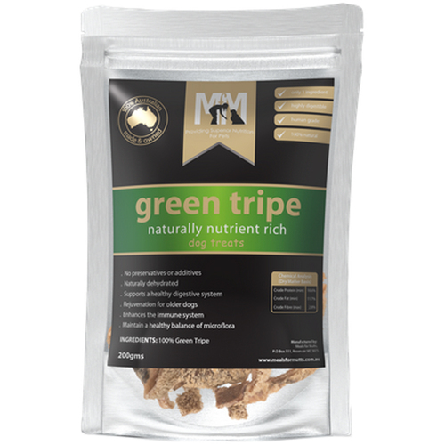 MFM Dogs Green Tripe Naturally Nutrient Rich Treats 200g 