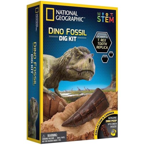 National Geographic Dino Fossil Dig Kit for Ages 3+ (UGNG029653)