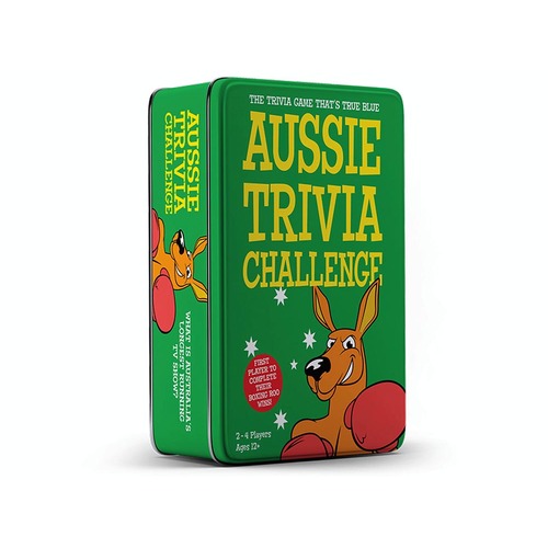 University Games Aussie Trivia Challenge in Tin 2-4 Players Ages 12+ (UNI001467)