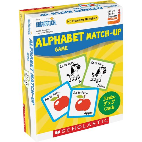 Briarpatch Scholastic Alphabet Match-Up Game 2+ Players Ages 3+ (UNI00729)