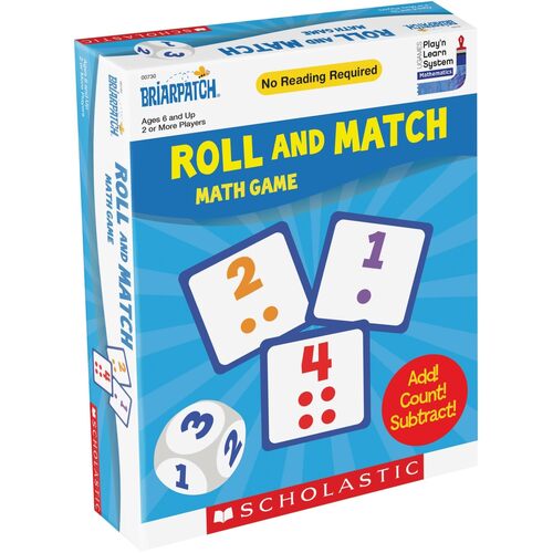 Briarpatch Scholastic Roll & Match Math Game 2+ Players Ages 6+ (UNI00730)